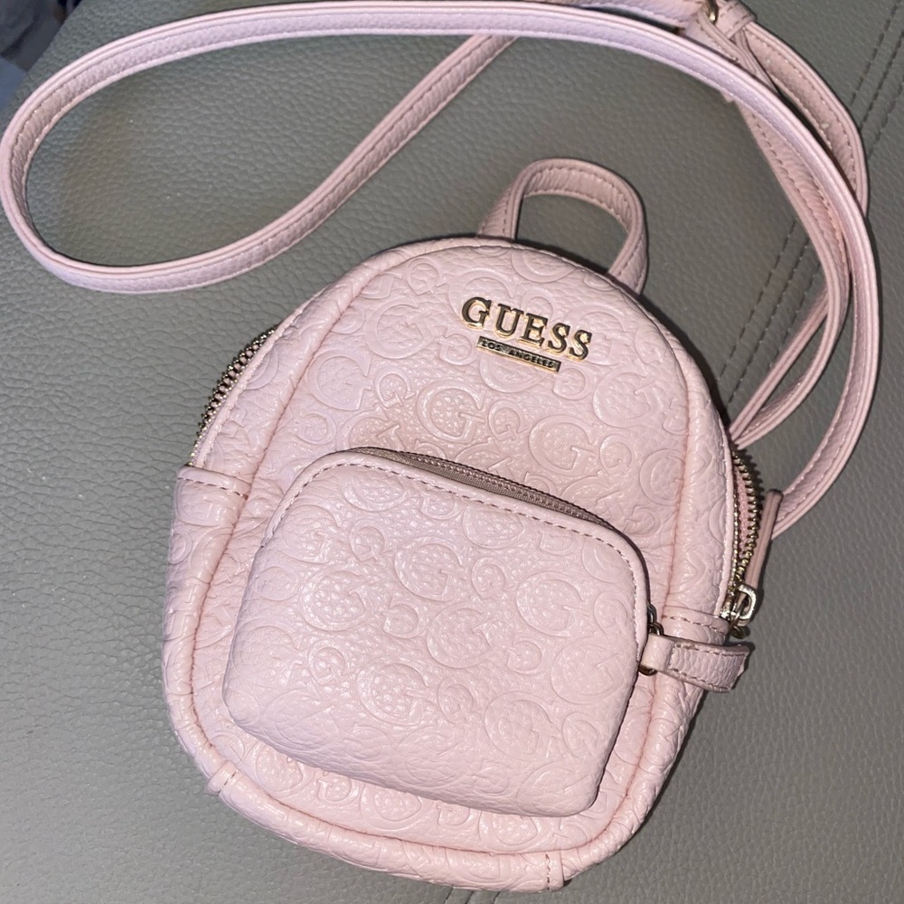 Light pink Guess mini backpack